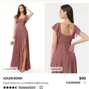 Azazie Bondi Maxi Dress in Desert Rose